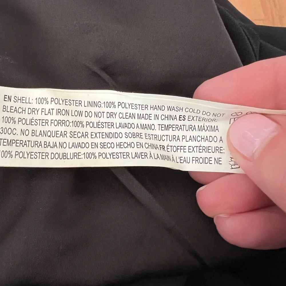 Forever 21 Babydoll Cutout Chiffon Camisole Style Black Mini Dress ~ Size XS - Picture 8 of 8